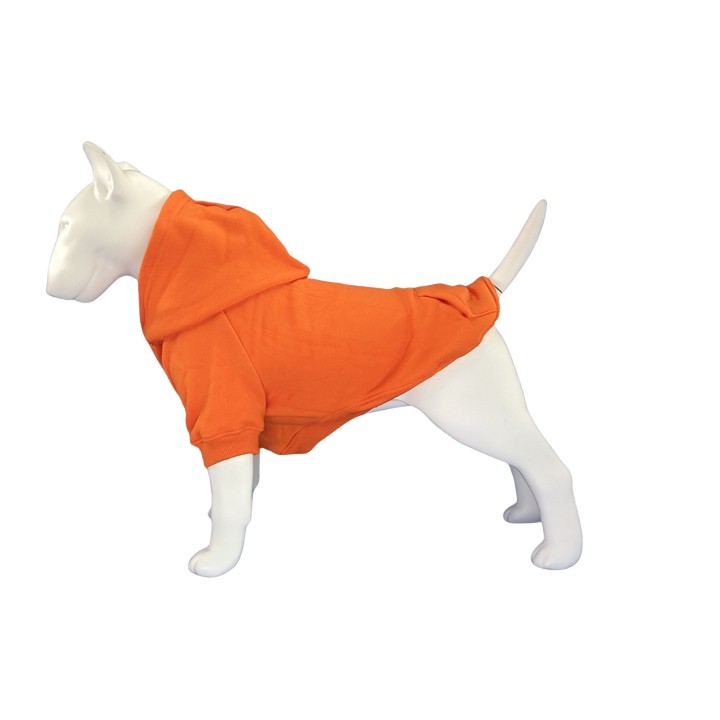 Pomarańczowa bluza z kapturem dla psa