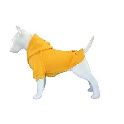 Żółta bluza z kapturem dla psa